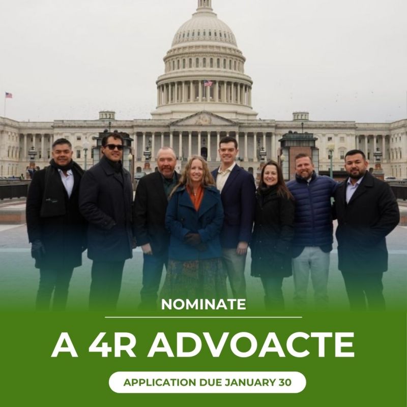 Image for the Tweet beginning: The 4R Advocate program recognizes