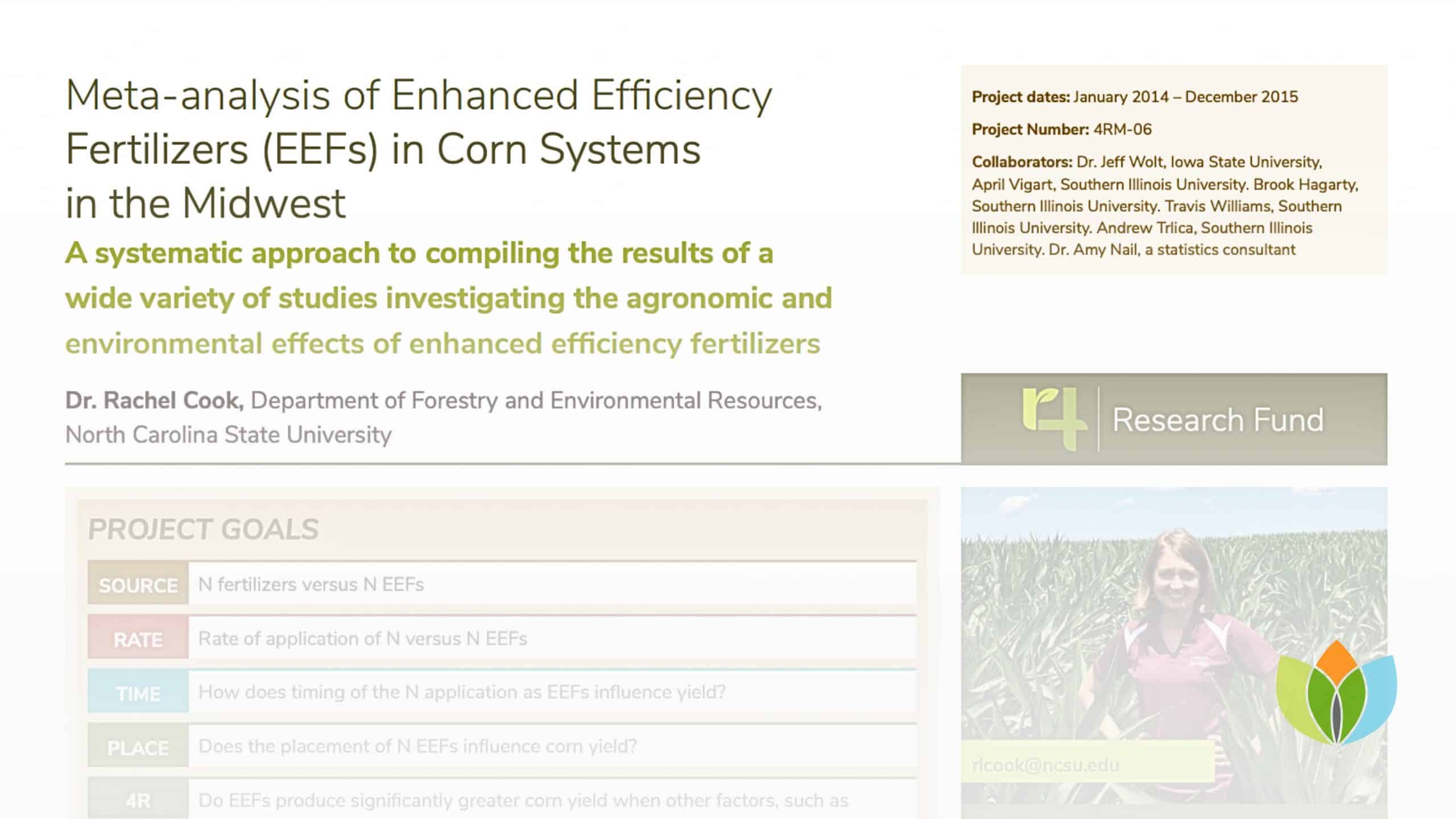 Enhanced Efficiency Fertilizer in Corn Systems in the Midwest